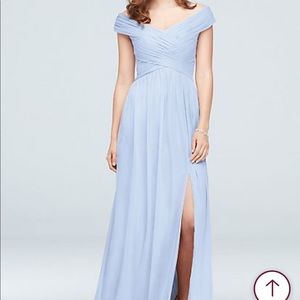 David’s Bridal bridesmaid size 20 ice blue